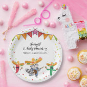 Assiettes En Carton Fiesta Taco 'Bout A Baby Cactus Baby shower animal (Fête)