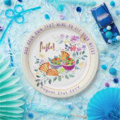 Assiettes En Carton FIESTA Tacos Guacamole Fleurs Folkart Personnalisé (Fête)