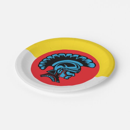 Assiettes En Carton Fièvre spartiate - Plaques en papier (Angle)