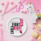 Assiettes En Carton Fight Night and Chill (Fête)