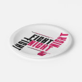 Assiettes En Carton Fight Night and Chill (Angle)