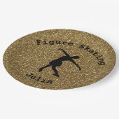 Assiettes En Carton Figure Patinage Plaques en papier Parties scintill (Angle)