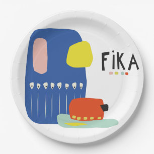 Assiettes En Carton Fika collage