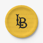 Assiettes En Carton Filigrane de Long Beach State (Devant)