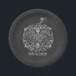 Assiettes En Carton Filigree Chalkboard Automne Citrouille Automne Aut<br><div class="desc">Filigree Chalkboard Automne Citrouille Automne Automne Plaques de fête Automne. Customisez avec tout texte. Des éléments correspondants sont disponibles.</div>
