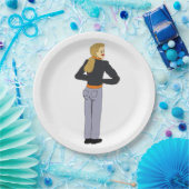 Assiettes En Carton fille (Fête)