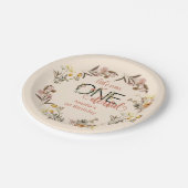 Assiettes En Carton Fille 1er anniversaire | Little Miss Onederful (Angle)