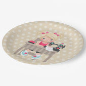 Assiettes En Carton Fille à coudre (Angle)