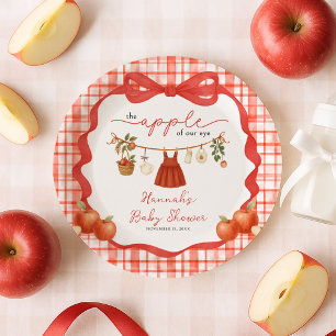 Assiettes En Carton Fille Coup de Coeur Linge à Linge Baby Shower