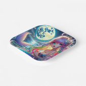 Assiettes En Carton Fille d'anime chantant clair de lune pixie mermaid (Angulaire)