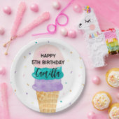 Assiettes En Carton Fille d'anniversaire Ice Cream Cone Party (Fête)