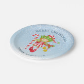 Assiettes En Carton Fille dansante Elfe dans la neige (Angle)