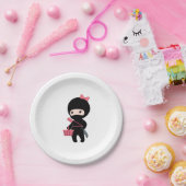 Assiettes En Carton Fille de Ninja d'achats (Fête)