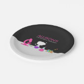 Assiettes En Carton Fille de science (Angle)
