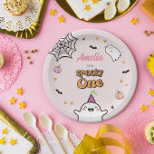Assiettes En Carton Fille d'Halloween Anniversaire Éffrayant un