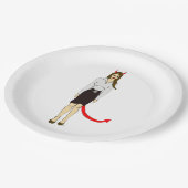 Assiettes En Carton fille diable (Angle)