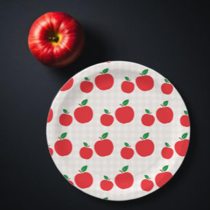 Assiettes En Carton Fille Fête d'anniversaire Pomme De Nos Yeux