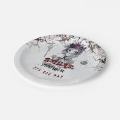 Assiettes En Carton Fille gothique fête d'anniversaire (Angle)