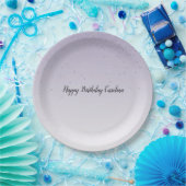 Assiettes En Carton Fille Lilac Violet Confetti Glam Ombre (Fête)