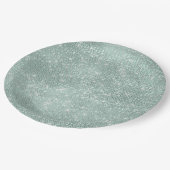 Assiettes En Carton Fille Mint Glitzy Sparkle (Angle)