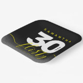 Assiettes En Carton Fille moderne brillant Jaune 30 et Flirty (Angulaire)