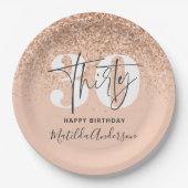 Assiettes En Carton Fille parties scintillant scintille moderne fête d (Devant)