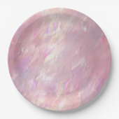 Assiettes En Carton Fille Pearl rose (Devant)