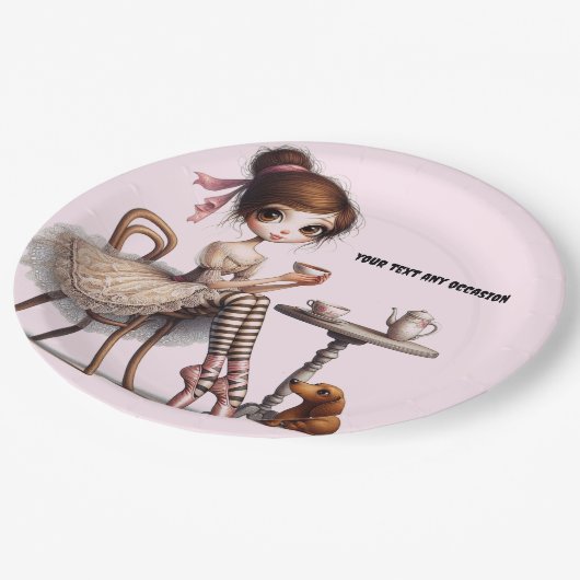 Assiettes En Carton Fille Primitive Longue Et Longue (Angle)