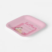 Assiettes En Carton Fille rose (Angulaire)