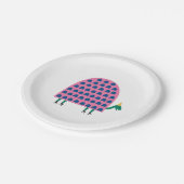 Assiettes En Carton Fille rose Anniversaire Tortue fête animale (Angle)