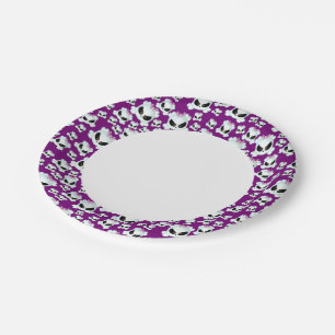Assiettes En Carton Fille Skullz