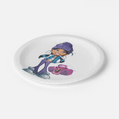 Assiettes En Carton Fille super Avec Stéréo (Angle)