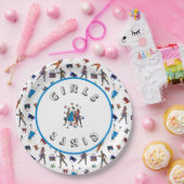 Assiettes En Carton Filles (Fête)