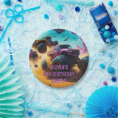 Assiettes En Carton Filles Aiment Les Camions Monster Aussi Fête Anniv (Fête)