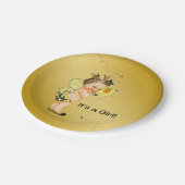 Assiettes En Carton Filles Bumble Bee Baby shower (Angle)
