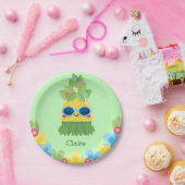 Assiettes En Carton Filles d'ananas personnalisées Ms Onederful First (Fête)