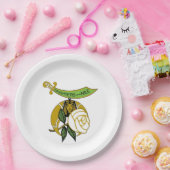 Assiettes En Carton Filles du Nil Large (Fête)