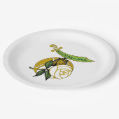 Assiettes En Carton Filles du Nil Large (Angle)