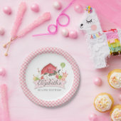 Assiettes En Carton Filles Ferme Anniversaire Plaques papier (Fête)