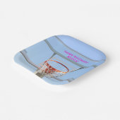 Assiettes En Carton Filles Fête moderne Basketball d'anniversaire (Angulaire)