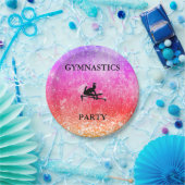 Assiettes En Carton Filles Gymnastique Anniversaire Fête Arc-en-ciel (Fête)