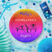 Assiettes En Carton Filles Gymnastique Étincelle Fête d'anniversaire P (Fête)