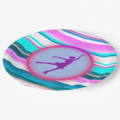 Assiettes En Carton Filles Patinage artistique (Angle)