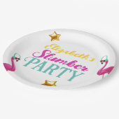 Assiettes En Carton Filles SLEEPOVER Stwood Anniversaire (Angle)