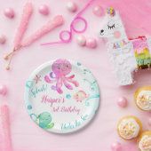Assiettes En Carton Filles sous la mer fête d'anniversaire (Fête)