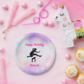 Assiettes En Carton Filles Track & Field Joyeux Ballons d'anniversaire (Fête)