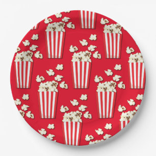 Assiettes En Carton Film Theatre Popcorn Plaques papier fête d'anniver