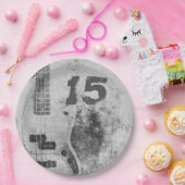 Assiettes En Carton Fils Ado Anniversaire Grunge Guitare (Fête)