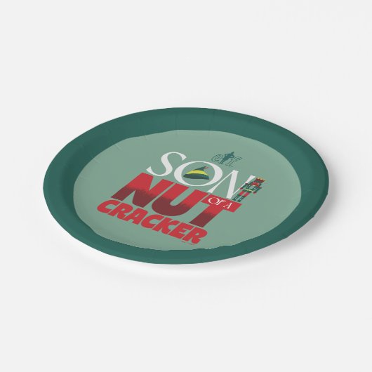 Assiettes En Carton Fils d'un Graphisme Casse-Noix (Angle)