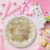 Assiettes En Carton Fils et or Faux Foil Noël (Fête)